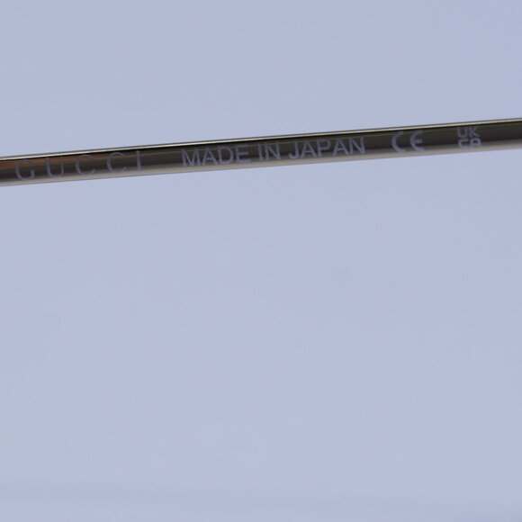 Gucci GG1182S 001 Sunglasses Gold Geometric Frame, Grey Lenses - Picture 7 of 11